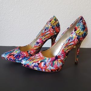 Funky floral stilettos